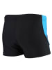 Aquarti Aquarti Herren Badehose Kurz mit Kontrastpaspel in blau/grau