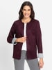 WITT WEIDEN Lederimitat-Blazer in burgund