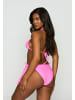 Moda Minx Bikinihose Irregular Hoop Tie in Barbie Pink