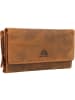 Greenburry Vintage Geldbörse Leder 18 cm in brown