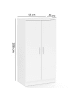 KADIMA DESIGN Schuhschrank mit 2 Türen 55x108x35 cm Schuhregal Holz