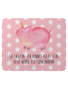 Mr. & Mrs. Panda Mousepad Einhorn Schwein mit Spruch in Rot Pastell