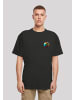 F4NT4STIC T-Shirt Colorfood Collection - Rainbow Apple in schwarz