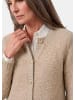 GOLDNER Kurzgröße:  Warme Strickjacke aus Merinowolle in beige / gemustert