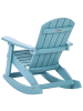 Beliani Kinderschaukelstuhl ADIRONDACK in Blau - (W) 52 x (H) 67 x (L) 68 cm