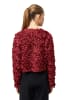 Zero  Bolerojacke mit 3D Blumen in Cabernet
