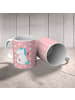 Mr. & Mrs. Panda Kaffeetasse Einhorn Baby ohne Spruch in Rot Pastell