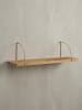 KADIMA DESIGN Wandregal: Industrie-Stil, Mango Massivholz/Eisen, 60x22x25 cm