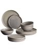 Bloomingville Kendra Geschirr-Set aus Grau aus Steingut in grau