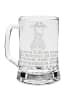 Mr. & Mrs. Panda Gravur Bierkrug Giraffe Blumenkranz mit Spruch in Transparent