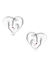 schmuck23 Silber Ohrringe 925 Pferd 0,7 cm x 0,8 cm