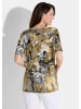 GOLDNER Kurzgröße:  Shirt Shirt in grau / goldfarben / gemustert
