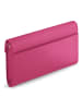 Lazarotti Bologna Leather Clutch Tasche Leder 23 cm in hot pink