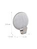 relaxdays 24er Set Klebehaken in Silber