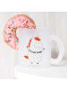 Mr. & Mrs. Panda Teetasse Einhorn Dankeschön mit Spruch in Transparent
