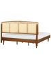 Beliani Doppelbett VARZY in Braun - (W) 185 x (H) 149 x (L) 204 cm