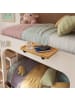 relaxdays Nachttisch klemmbar in Natur - (B)36 x (H)9 x (T)25,5 cm