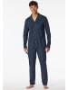 Schiesser Pyjama lang für Herren in graphite