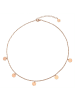 Steel_Art Halskette Damen Kreise rose goldfarben in rosegoldfarben