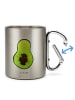 Mr. & Mrs. Panda Tasse Avocado Kern ohne Spruch in Silber