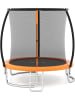 COSTWAY Ø366cm Trampolin Outdoor mit Leiter 3+ Jahre in Orange