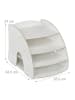 relaxdays Dokumentenablage in Weiß - (B)25,5 x (H)27 x (T)34,5 cm