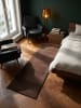 KADIMA DESIGN Kurzflorteppich Uni Antirutsch pflegeleicht Wohnzimmer Schlafzimmer in Braun