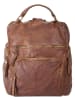 Samantha Look City-Rucksack echt Leder in cognac
