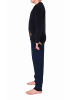 NORMANN langarm Frottee Schlafanzug Pyjama Bündchen - 77728 in blau