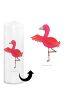 Mr. & Mrs. Panda Weihnachtskerze Flamingo Yoga ohne Spruch in Weiß