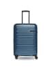 Pactastic Collection 04 THE MEDIUM + 4 Rollen Trolley M 66 cm mit Dehnfalte in navy blue-metallic