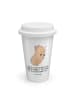 Mr. & Mrs. Panda Thermobecher Capybara Wein mit Spruch in Weiß