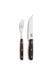 Amefa 4-tlg. Steakbesteck Set PORTERHOUSE in braun