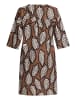CARTOON Sommerkleid mit Muster in Weiß/Braun