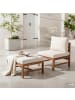 home24 Loungeset Bayton 2-teilig Kombi B in Beige / Braun