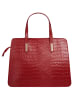 Cluty Handtasche echt Leder in rot