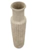 Mauro Ferretti Beigefarbene Kunstharzvase für den Außenbereich, Ø 28 x 110 cm