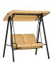 Outsunny Hollywoodschaukel 138L x 106B x 174H cm Beige