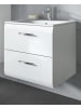Inn.Furn Waschbeckenunterschrank inklusive Waschbecken weiß Hochglanz, Waschtisch hängend