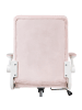 Beliani Bürostuhl DANDY in Rosa/Weiß - (W) 58 x (H) 95 x (L) 58 cm