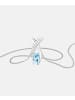 Diamant L'éternel Halskette aus 375 Weißgold mit 0.52 Karat Diamant mit Topas