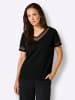 creation L Modal-Mix-Shirt in schwarz