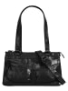 SPIKES & SPARROW Handtasche echt Leder in schwarz