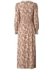 Noa Noa Langes Kleid KineNN in Print Beige-Brown