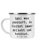 Mr. & Mrs. Panda Metallbecher Spruch Trennung von den Eltern mit... in Weiß