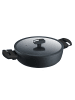 Berndes Servierpfanne mit Glasdeckel 28 cm, Aluminium - Balance®  Enduro in schwarz