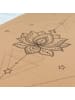 Divasya Kork-TPE-Yogamatte Light in Lotus-Design - 183 x 61 x 0,6cm