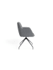 byLiving 2er-Set: Esszimmerstuhl MEMPHIS in Grau/Schwarz - (B) 62 x (H) 96 x (T) 60 cm