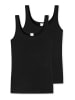 Schiesser Trägertop (Tops) 2er-Pack Modal Essentials in Schwarz