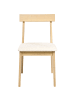 Beliani 2er-Set Esszimmerstuhl ISLE in Beige/Braun